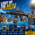M416 Electric Water Gun Toy with LED Lights & Rechargeable Battery