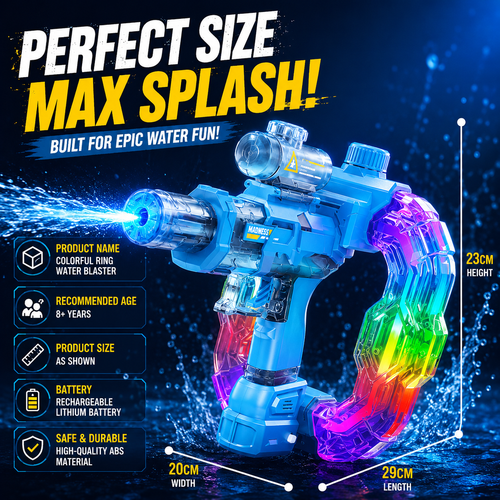 AquaZappy IceRing Electric Water Blaster with LED Lights