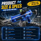AquaZappy MP5 RapidBlast Electric Water Blaster with LED Lights